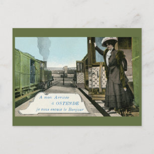 Vintage Grüße aus Ostende Postkarte