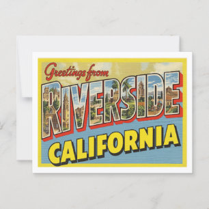 Vintage "Grüße aus Riverside, Kalifornien" Postkarte