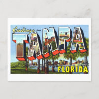Vintage Grüße aus Tampa, Florida