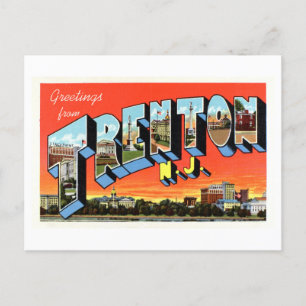 Vintage Grüße aus Trenton, New Jersey, Postkarte