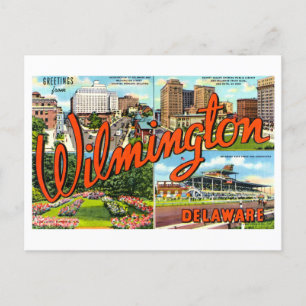Vintage Grüße aus Wilmington, Delaware, Postkarte