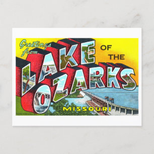 Vintage Grüße: Lake of the Ozarks, Missouri Postkarte