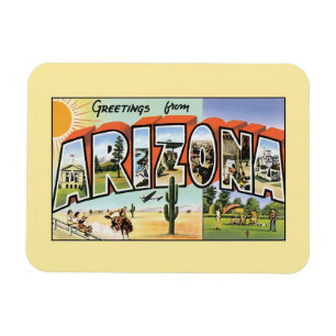 Vintage Grüße von Arizona Magnet