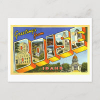 Vintage Grüße von Boise, Idaho