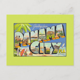 Vintage Grüße von Panama City FLA Postkarte