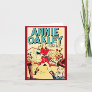 Vintage Grußkarte "Annie Oakley" Karte