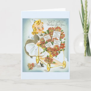 Vintage Grußkarte erhalten Karte