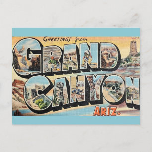 Vintage-Grußkarte Grand Canyon Postkarte
