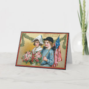 Vintage-Grußkarte zum Memorial Day Karte