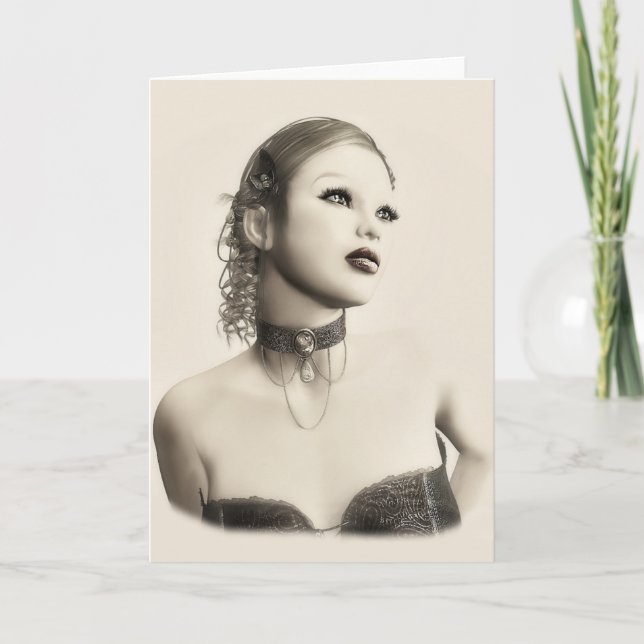 Vintage Grußkarten Karte (Vorderseite)