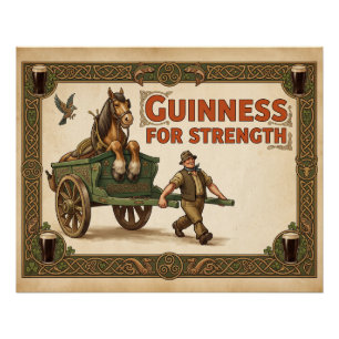 Vintage Guinness für Kraft Premium-Kunstposter Poster