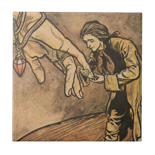 Vintage Gullivers Reisen von Arthur Rackham Fliese