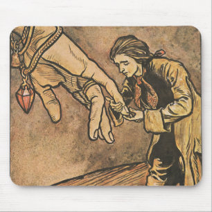 Vintage Gullivers Reisen von Arthur Rackham Mousepad