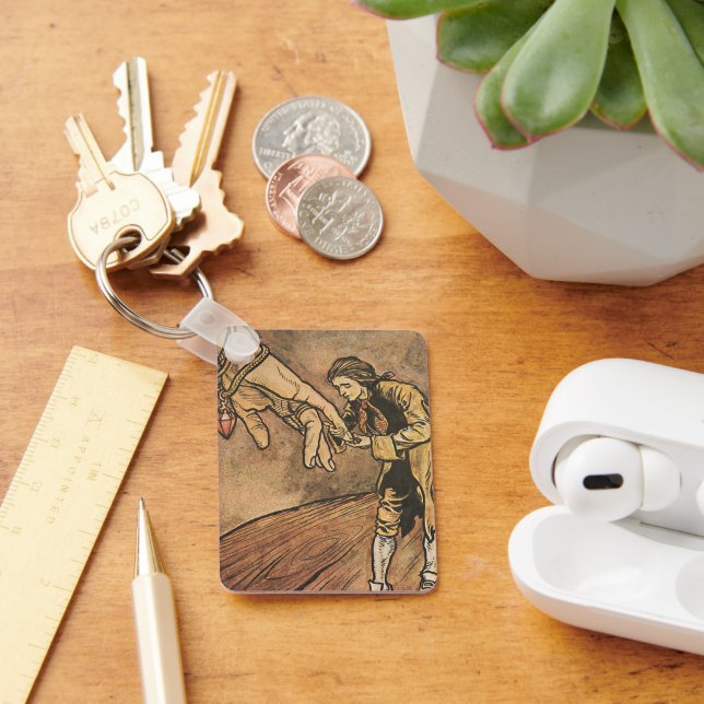 Vintage Gullivers Reisen von Arthur Rackham Schlüsselanhänger (Schreibtisch)