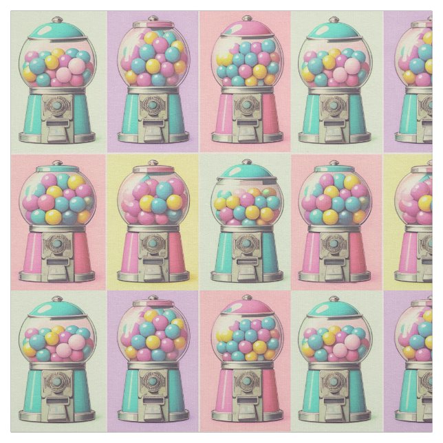 Vintage Gummi-Maschine Stoff (Muster)