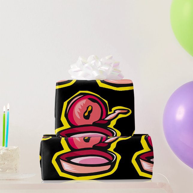 Vintage Gürtelschnüre Retro Kochkunst Geschenkpapier (Von Creator hochgeladen)
