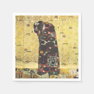 Vintage Gustav Klimt Baum des Lebens Panorama Serviette