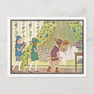 Vintage-Gute-Besserung-Karte von H. Willebeek Le M Postkarte