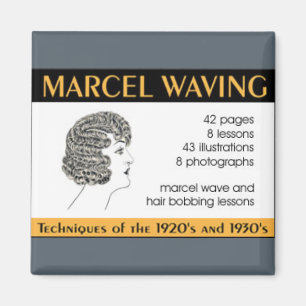 Vintage Haarentwerfungsanleitung Magnet