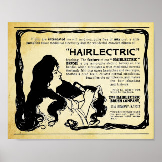 Vintage Haarspülung Printwerbung Poster
