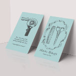 Vintage Haarstümpfe und Kamm Elegant Aquamarin Visitenkarte<br><div class="desc">Vintage Friseurschere & Comb Elegante Aquamarine Beauty Salon Visitenkarten.</div>