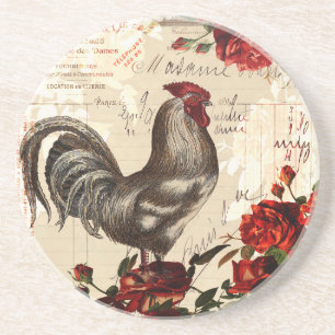 Vintage Hahn Ephemera Untersetzer