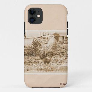 Vintage Hahn-Fotografie iPhone 11 Hülle