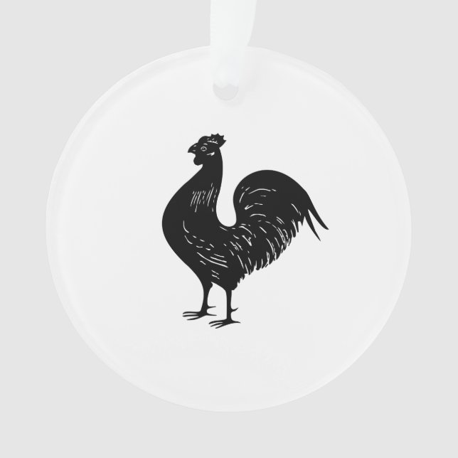 Vintage Hahn Ornament (Vorderseite)
