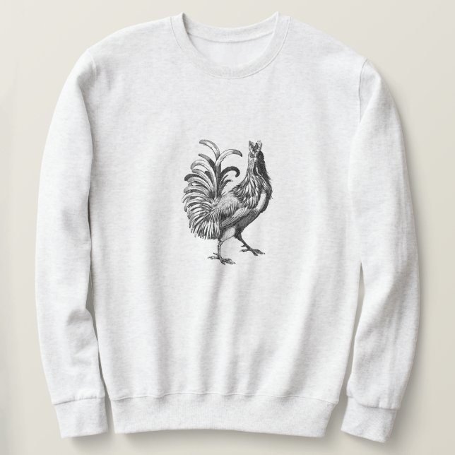 Vintage-Hahn Sweatshirt (Design vorne)