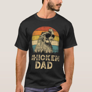 Vintage-Hahn-Vater-Hühnerliebhaber-Vater-Vater&#; T-Shirt