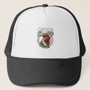 Vintage-Hähnchen-Daddy-Hahn-Shirt-Design_1 Truckerkappe