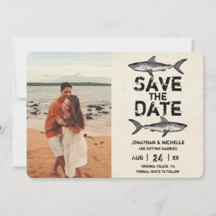 Vintage-Hai-Strand-Foto-Hochzeit Save The Date