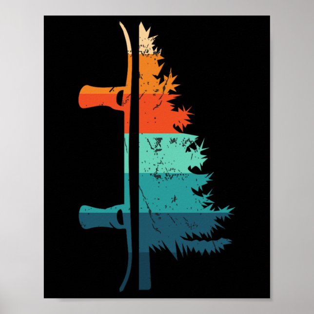 Vintage Halbe Pine Halbpension Snowboard Extr Poster (Vorne)