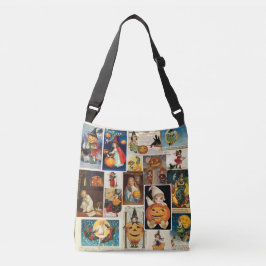 Vintage Halloween 100 Jahre alte Postkarten Hexen Tragetaschen Mit Langen Trägern