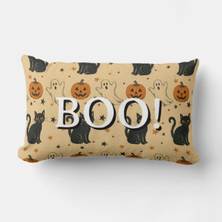 Vintage-Halloween-All-Over-Print Boo  Lendenkissen