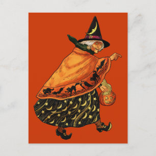 Vintage Halloween-Altzechse Postkarte