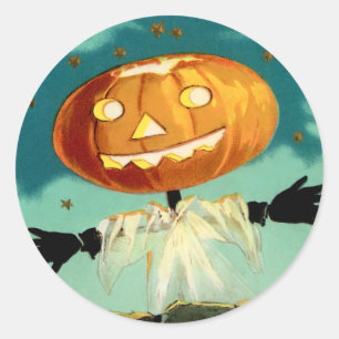 Vintage-Halloween-Aufkleber Runder Aufkleber