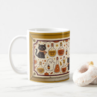 Vintage-Halloween-Banner Kaffeetasse