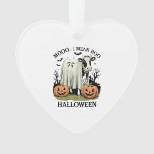 Vintage-Halloween-Bauernhofkuh Ornament