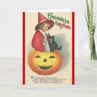 Vintage Halloween-Begrüßung Karte