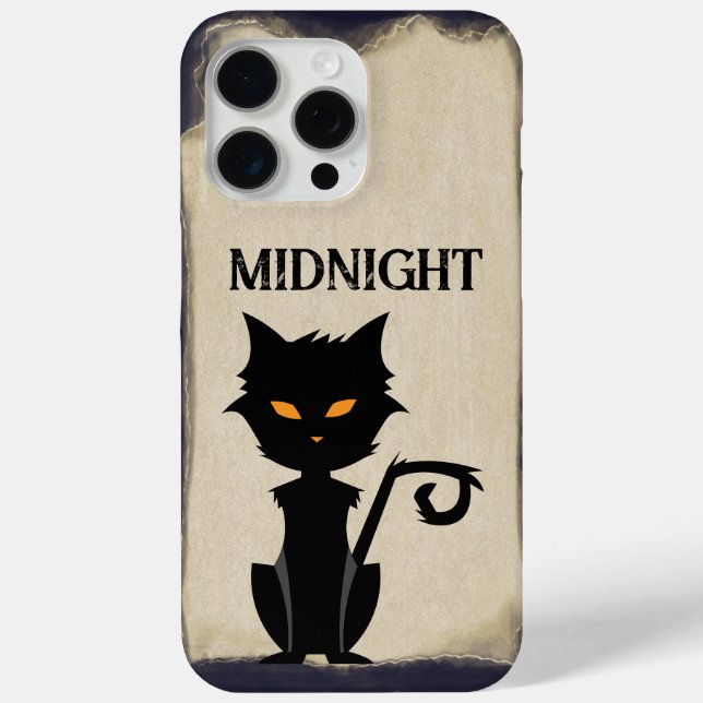 Vintage HALLOWEEN Black Cat Case-Mate iPhone Hülle (Rückseite)