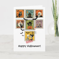 Vintage Halloween-Briefmarke