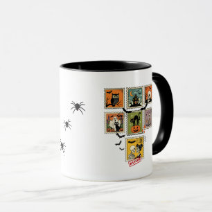 Vintage Halloween-Briefmarke Tasse