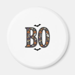 Vintage-Halloween-Buh-Doodle-Vektordesign_1 Magnet