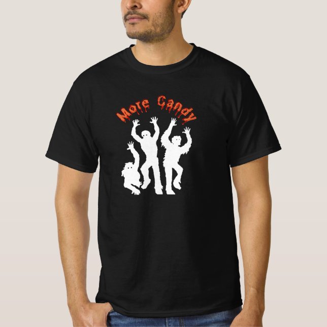Vintage Halloween Candy Zombies T-Shirt (Vorderseite)