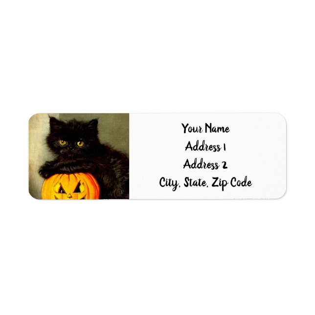 Vintage Halloween Cat and Jack-o’-Laterne (Vorne)