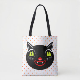 Vintage Halloween Dekoration Black Cat I