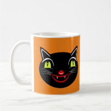 Vintage Halloween Dekoration Black Cat I