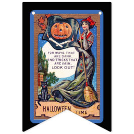 Vintage Halloween-Dekoration, Niedliches Halloween Wimpelkette