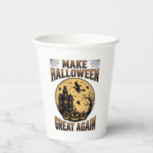 Vintage-Halloween-Design für ein großartiges Spukh Pappbecher